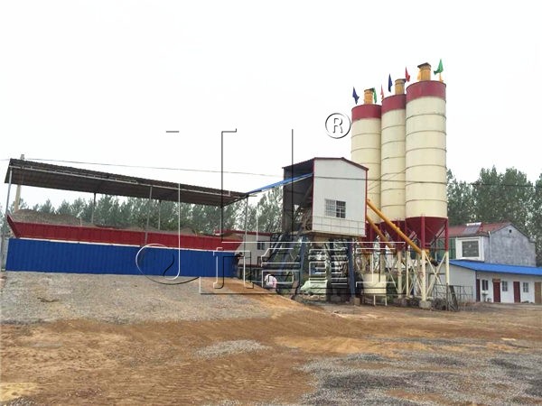 HZS75 Small Concrete Mixing Plant