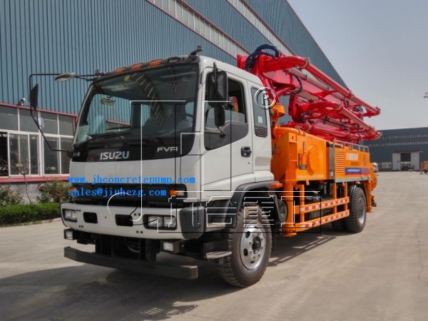 25m concrete boom pump truck