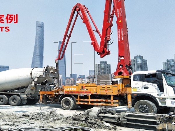 China jiuhe small 25m 27m 28m 29m 30m 33m concrete boom pump truck
