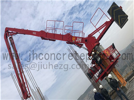 33m self-climbing concrete placing boom at SA